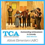 Quinta Brunson Instagram - Everyone at Abbott Elementary is honored to have received 4 TCA awards. A lot of hard work goes into the show, and it’s incredible to be recognized in this way. Thank you @official_tca!
