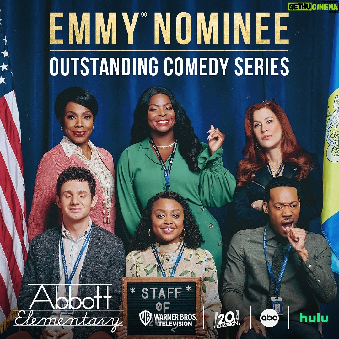 Quinta Brunson Instagram - I’m still a bit speechless. Congrats to the entire Abbott Elementary cast and crew.