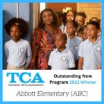 Quinta Brunson Instagram - Everyone at Abbott Elementary is honored to have received 4 TCA awards. A lot of hard work goes into the show, and it’s incredible to be recognized in this way. Thank you @official_tca!