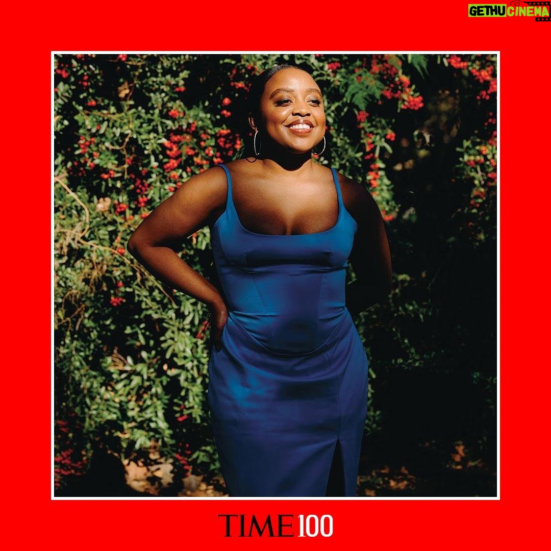 Quinta Brunson Instagram - Thank you @time for naming me one of the most influential people. And thank you to the goat (and my goat) @kingjames for your kind words 🥹.