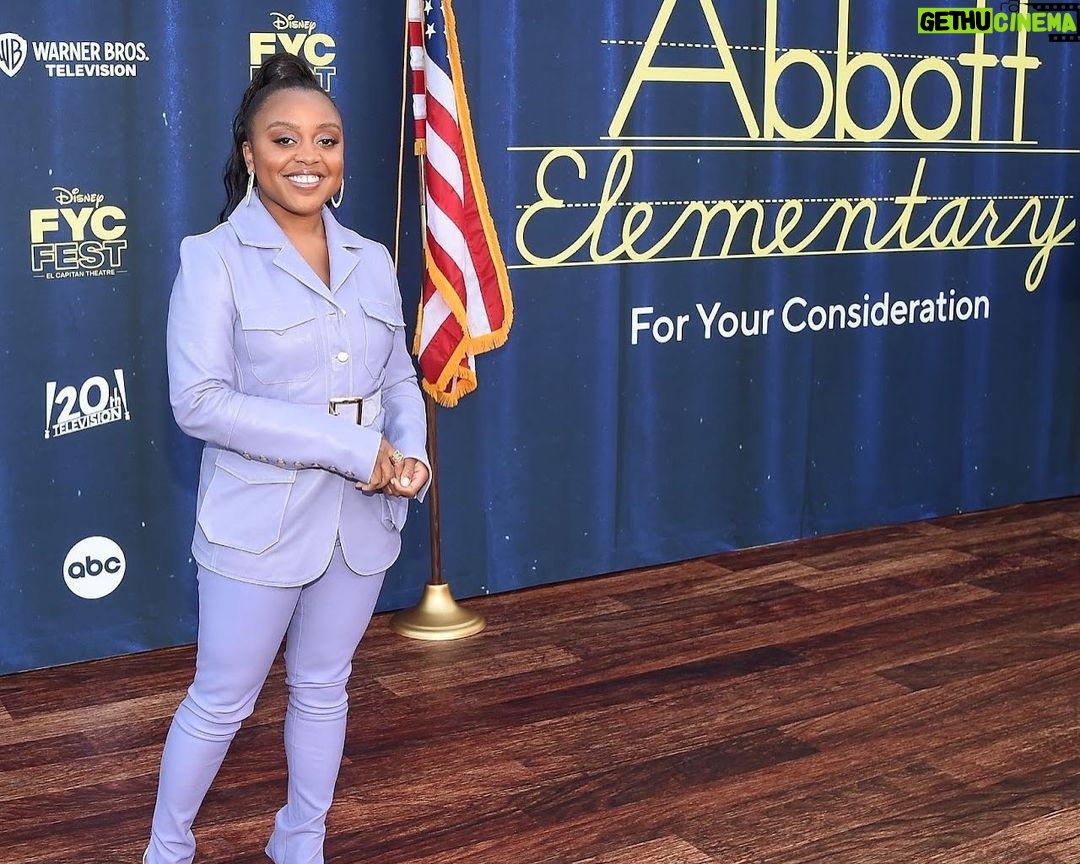 Quinta Brunson Instagram - @abbottelemabc FYC was great. I love these people.