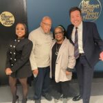 Quinta Brunson Instagram - Came to do Jimmy Fallon♥️ brought my parents, but I know they only came here to see Jimmy as you can see from the majority of the photos. Hair: @hairbykmiller mua: @reneeloizmakeup nails: @customtnails1 Styling: @bryonjavar Head to toe: @dolcegabbana 30 Rockefeller Plaza