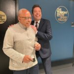 Quinta Brunson Instagram - Came to do Jimmy Fallon♥️ brought my parents, but I know they only came here to see Jimmy as you can see from the majority of the photos. Hair: @hairbykmiller mua: @reneeloizmakeup nails: @customtnails1 Styling: @bryonjavar Head to toe: @dolcegabbana 30 Rockefeller Plaza