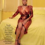Quinta Brunson Instagram - @adweek :) Photographed by @tracythnguyen , Make-up by @reneeloizmakeup , Hair by @hairjunkierandy , and Styled by @BryonJavar.