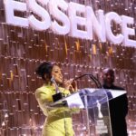 Quinta Brunson Instagram - Well I had the best time yesterday. Thank you @essence for the honor. I am squeezing some vanity fair party pics in this as well. Hair: @hairjunkierandy Makeup: @reneeloizmakeup Styling: @bryonjavar