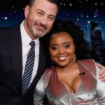 Quinta Brunson Instagram - Jimmy Kimmel tonight :) @reneeloizmakeup @bryonjavar @fingazbeauty @tayojr 📷 Dress: @alexandrevauthier