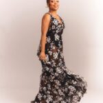 Quinta Brunson Instagram - petal power for critic’s choice awards. Dress: @georgeshobeika couture Jewelry: @nicolerosejewelry Shoes: @louboutinworld Stylist: @highheelprncess Hair: @alexander_armand Makeup: @kashalassien Photos: @kevinscanlon