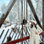 Raai Laxmi Instagram – Let it shine , let it shine , let it shine ✨ 
 #MyHappyPlace 🧿🥶 #winterwonderland ❄️☃️🏂 Santa Claus Village