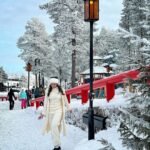 Raai Laxmi Instagram – Let it shine , let it shine , let it shine ✨ 
 #MyHappyPlace 🧿🥶 #winterwonderland ❄️☃️🏂 Santa Claus Village