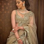 Raai Laxmi Instagram - ❤️🌹With the heart of another Era. 🌹❤️🧿 #GraceOverGrudges 🌹🧿 Wearing : @abhinavmishra_ Jewellery : @minerali_store DOHA - Qatar