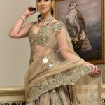 Raai Laxmi Instagram - ❤️🌹With the heart of another Era. 🌹❤️🧿 #GraceOverGrudges 🌹🧿 Wearing : @abhinavmishra_ Jewellery : @minerali_store DOHA - Qatar