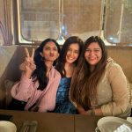 Raashi Khanna Instagram - A long awaited reunion! My L.S.R gang! 💙 @karunya.0706 @craycrayalert Swipe till the end to see my friend Sasha ditching me to join an alternate profession. 🤪 You can hear her laugh too. 😂