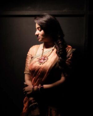 Rachita Ram Instagram - ✨ 
Jewellery @vivantgolddiamonds 
Outfit @angalakruthi 
Styling @varshini_janakiram 
Makeup @nageshmakeover09  Hair @kammarishivarajchary 
Captured by @vasukikarkone
