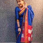 Rachitha Mahalakshmi Instagram - Saree 💙❤️💙❤️💙 that makes me most comfortable to carry in nd out.... 😇😇😇😇💙💙💙 And To many who r found of my nose pin collections which is my Statement already 😍 😇 they all r from @kushalsfashionjewellery 😇 #sareelove #ilkalsaree #nosepins #nosepinlovers