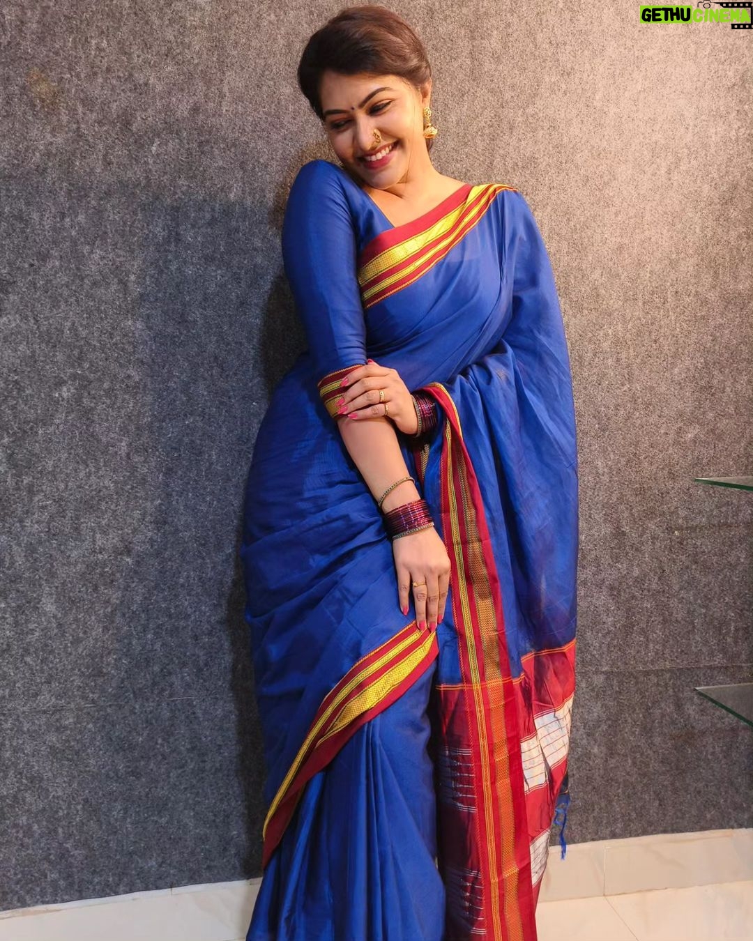 Rachitha Mahalakshmi Instagram - Saree πβ€οΈπβ€οΈπ that makes me most comfortable to carry in nd out.... πππππππ And To many who r found of my nose pin collections which is my Statement already π π they all r from @kushalsfashionjewellery π #sareelove #ilkalsaree #nosepins #nosepinlovers