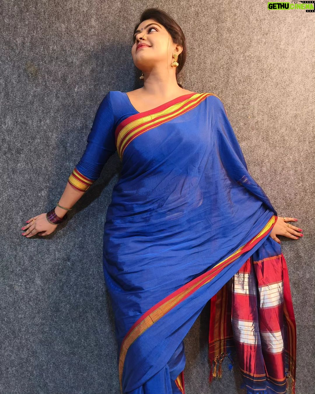 Rachitha Mahalakshmi Instagram - Saree πβ€οΈπβ€οΈπ that makes me most comfortable to carry in nd out.... πππππππ And To many who r found of my nose pin collections which is my Statement already π π they all r from @kushalsfashionjewellery π #sareelove #ilkalsaree #nosepins #nosepinlovers
