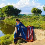 Rachitha Mahalakshmi Instagram - Royal blue with a Royal touch..... 💙💙💙💙💙💙 #sareelove 😇😇 Make up nd hair by @rachitha_mahalakshmi_official 😅😜 #sareelove #ilkalsarees