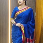 Rachitha Mahalakshmi Instagram - My saree love 😇😇😇 Authentic Karnataka's Pure Ilkal Cotton saree ❤️❤️❤️❤️❤️❤️❤️❤️❤️❤️❤️❤️❤️❤️❤️ Guest for a show were sarees r loved , Greeted ,appreciated, embraced just like me..... 😇😇😇😇😇😇😇 #sareelove #ilkalsarees