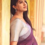Rachitha Mahalakshmi Instagram – 💜💜💜💜💜nd my love for saree is always immense….. 💜💜💜💜💜💜
:
@saranjphotography