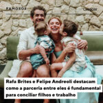 Rafa Brites Instagram – A vida é feita de combinados. Fazemos acordos no trabalho, com nossos pares, com nossos filhos, em busca de um equilíbrio bom para todos. E fica mais fácil quando encontramos alguém que tem sintonia conosco, não é? Na casa de Rafa Brites e Felipe Andreoli, tudo é feito assim, com parceria e respeito. Para fazer a vida funcionar, os pais dos pequenos Rocco, 6 anos, e Leon, 1, já perceberam que precisam da participação um do outro, sem esquecer que cada um da família tem seu próprio ritmo.

Para Andreoli, a rotina previsível com os meninos é fundamental. Por isso, no comando do Globo Esporte, ele consegue uma agenda de trabalho que permite ter janelas de tempo para ficar só com os filhos. “É o momento que eles ainda gostam muito de estar com a gente, né? Sei que daqui a pouco não vão querer mais estar o tempo inteiro junto”, conta o jornalista, de 43 anos.

Já Rafa, dona de uma agenda mais dinâmica, percebeu que, mesmo com sua experiência na TV, era mais do que uma apresentadora. Tornou-se influenciadora de jornadas, como ela mesmo define, e hoje segue inspirando mulheres com suas palestras e textos.

Juntos há 13 anos, o casal sabe que só dá para construir um lar saudável se todos que o compõem, filhos e pais, forem respeitados em suas jornadas individuais, gostos e desejos. E, no meio disso tudo, também dá para pensar em quem são Rafa e Felipe para além de serem pais.

Em uma conversa sincera com a CRESCER, Rafa e Felipe falam sobre a harmonia na rotina, escolhas, a exposição nas redes sociais e compartilham os ensinamentos que a parentalidade trouxe. “A gente aprende a ser pai simplesmente indo, né?”, conclui Andreoli.

📲Leia a entrevista completa com Rafa Brites (@rafabrites) e Felipe Andreoli (@andreolifelipe) clicando no link da bio ou stories

#famosos #filhos #familia #maternidade #paternidade