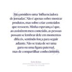 Rafa Brites Instagram - Nesta entrevista ao Women To Watch, Rafa Brites fala sobre seu posicionamento e propósito nas redes sociais, e em como isso reflete na sua relação com as marcas. Além disso, a influenciadora discute sobre o papel social de empresas e criadores de conteúdo, e como a reputação de ambos é desenvolvida nessa relação simbiótica. Confira o artigo completo no link nos stories. #WomenToWatchBR #EmpoderamentoFeminino #ResponsabilidadeSocial #Influência