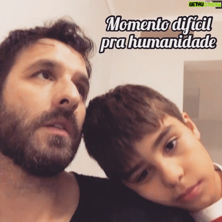 Rafinha Bastos Instagram - Difícil explicar pra uma criança quando catástrofes como essa acontecem no mundo. #ForçaPlaneta