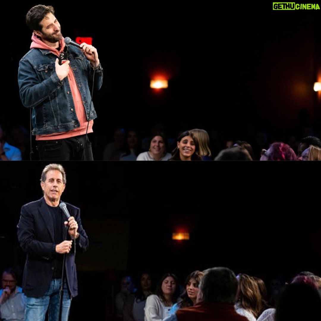 Rafinha Bastos Instagram - Quando comecei na comédia, a única referência que eu tinha de stand-up era o monólogo de abertura dos episódios de Seinfeld. Ontem a gente fez show juntos. Essa vida é louca.
