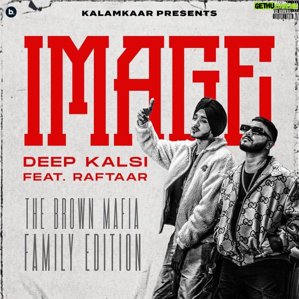 Raftaar Instagram - We bout to change the game! First drop from #WINNERSCIRCLE EP, this one’s called ‘IMAGE’ feat. @raftaarmusic, out on 19.03.2022. I'll leave it at that ⭕🗡️ #LFG🔥 @kalamkaarmusic