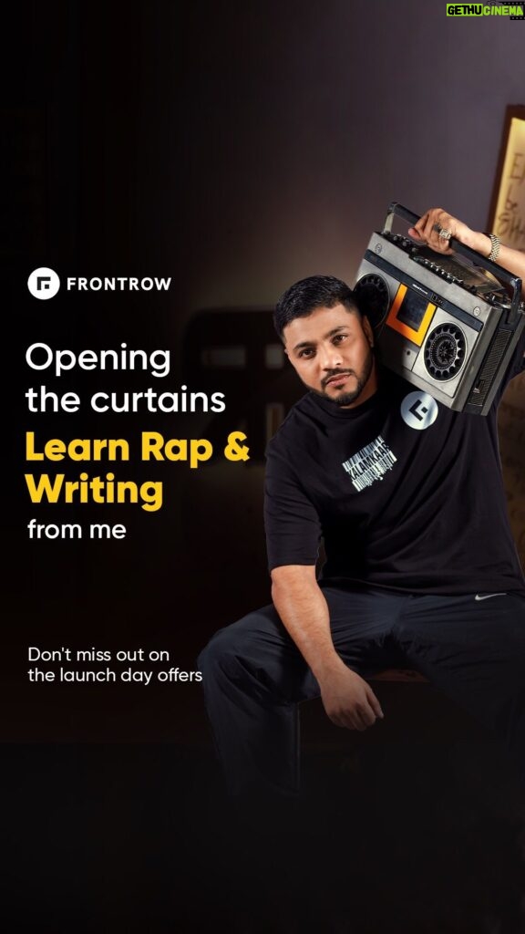 Raftaar Instagram - The wait is over! Aa jao FrontRow par seekhne Rap and Writing 🔥 The course is now live on @getfrontrow! Check the link in my bio for more details about the course. Ab karenge cover, diary se stage tak ka safar! #GetFrontRow #SeekhoRapRaftaarSe #OfficialTrailer