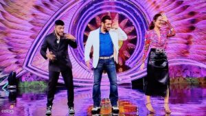 Raftaar Instagram - Lo bhai ko bhi sikha diya Ghana Kasoota wala step! Thank you for having us on the show 💪🏼 @beingsalmankhan @colorstv

@surbhijyoti @sonymusicindia @kalamkaarmusic 

Management @akprojekts @dnhartists
Artist manager @ashishsoni89 @vivzzzk
Styling @volambiladki
Makeup @im.swapnil
Hair @pranayparmar_hair
Security @arshamsiddique

#SalmanKhan #BigBoss