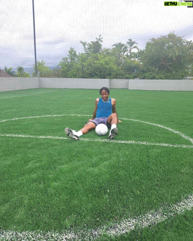 Raheem Sterling Instagram - Me, myself and I and my shadow Jamaica