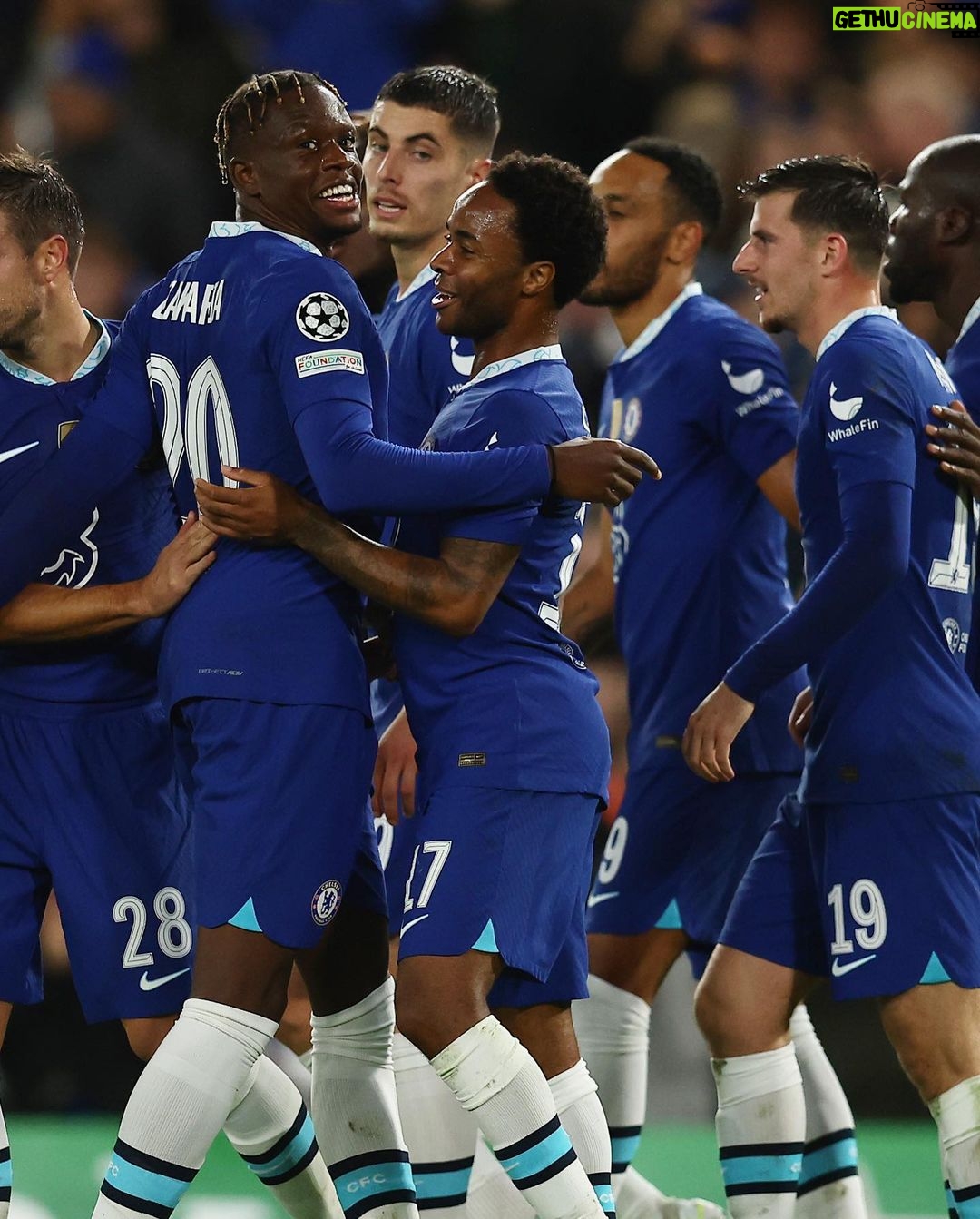 Raheem Sterling Instagram - Back to scoring and winning ways 🫡🙏🏾 Stamford Bridge
