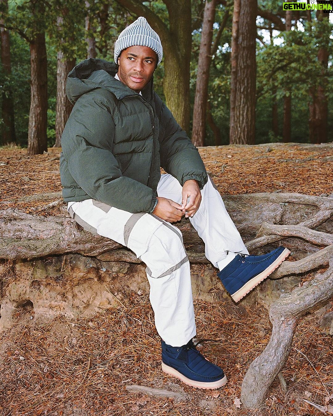 Raheem Sterling Instagram - Raheem Sterling for Clarks Originals™. Available via Clarks and at selected retailers now. Available via Clarks UK, US, Japan and in our London, Manchester, Osaka and Tokyo stores. This collaboration will also be available via Clarks China and in our Beijing store from December 8th. And for our Jamaican partners including Shoe Gallery, Signature Style and Collectibles. In collaboration with Raheem, we have reworked our iconic Wallabee™ for winter. To pay homage to Raheem’s place of birth, ‘Est 1692’ features on the fob and hang tag – the year Kingston was founded, with the Jamaican motto ‘Out of Many One People’ inside the heel. Crafted with topstitching on the upper, each pair features crepe wrapped midsoles with a commando style rubber outsole to keep the crepe fresh. With a quilted nylon upper and bright orange detailing on the rubber outsole and lining, this is the Wallabee™ for winter. #ClarksOriginals #RaheemSterling