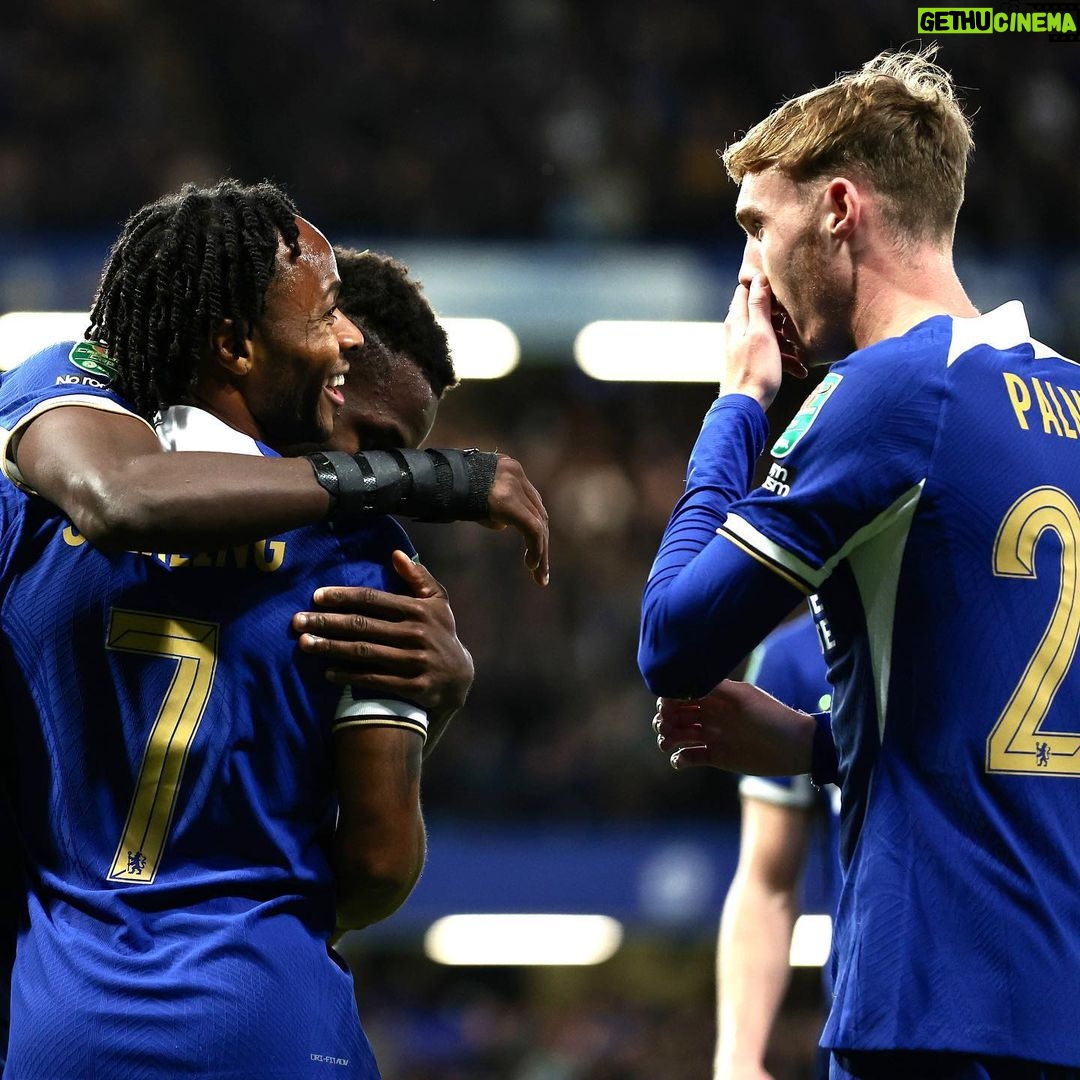 Raheem Sterling Instagram - Quarter Finals ✅🤟🏽 Stamford Bridge