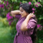 Rajisha Vijayan Instagram - 🌸🌸🌸 Outfit: @____dori______ Shot by: @jiksonphotography Styling: @styledbysmiji MUAH: @laxmi_saneesh Jewellery: @adonadiamonds Assist: @siraj_saleem_