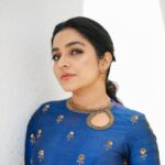 Rajisha Vijayan Instagram - Every shade of blue Custom for you 💙 Outfit: @ashwinimathoor_couture Shot by: @sk_abhijith MUAH: @laxmi_saneesh