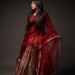 Rajisha Vijayan Instagram - Twirling to my favourite tunes ♥️ Outfit: @ashwinimathoor_couture Shot by: @jiksonphotography
