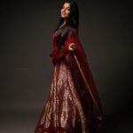 Rajisha Vijayan Instagram - Twirling to my favourite tunes ♥️ Outfit: @ashwinimathoor_couture Shot by: @jiksonphotography