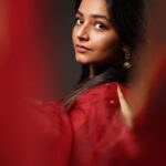 Rajisha Vijayan Instagram - A dash of red in this black and white world! ♥️ @ashwinimathoor_couture x @jiksonphotography
