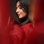 Rajisha Vijayan Instagram - A dash of red in this black and white world! ♥️ @ashwinimathoor_couture x @jiksonphotography