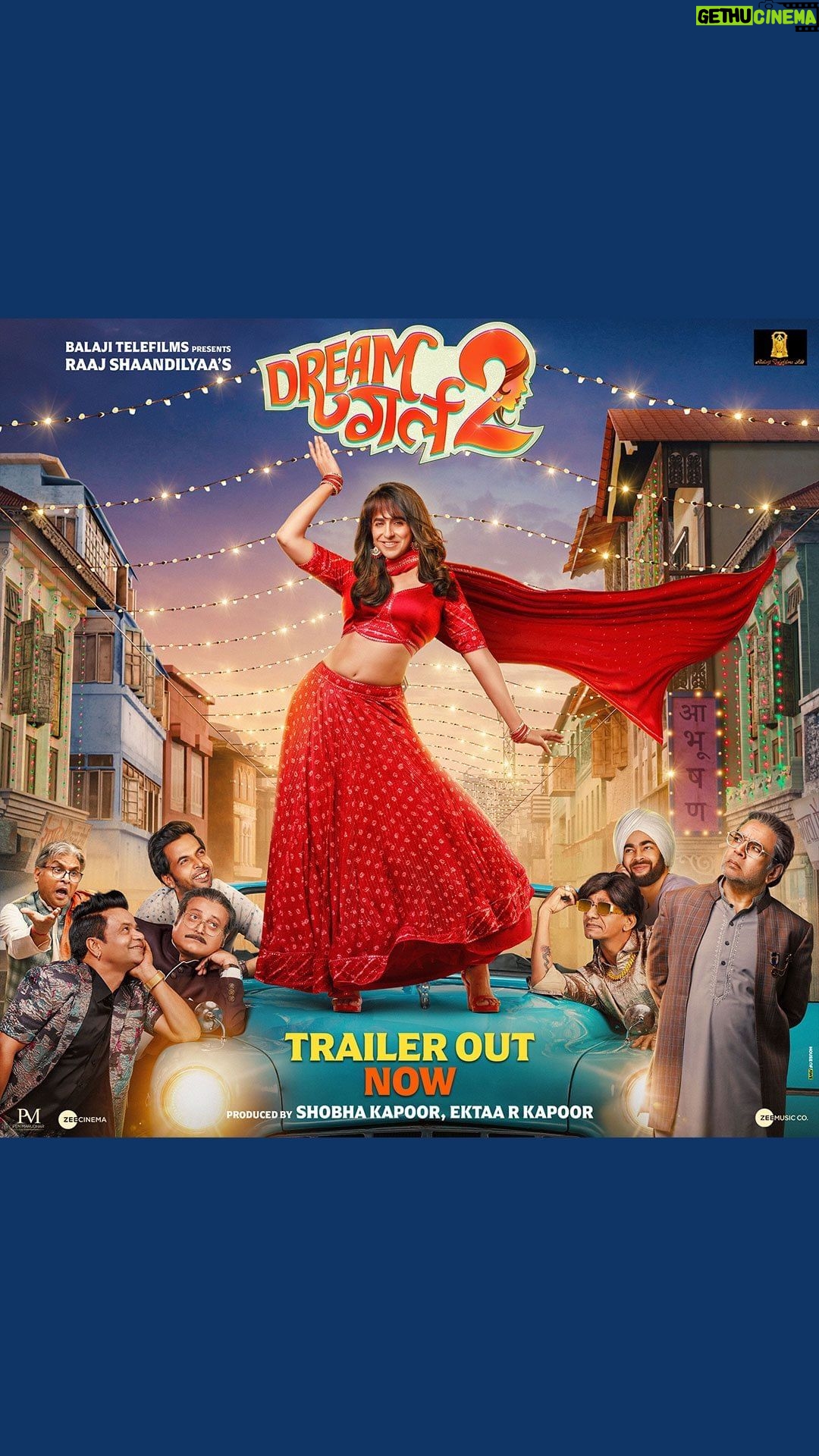 Rajpal Naurang Yadav Instagram - Dream Girl ki duniya mein get ready for a rib-tickling kahaani of your sapnon ki rani! 🤩😆 #DreamGirl2Trailer Out Now! #25AugustHogaMast #DreamGirl2 in Cinemas on 25th August. @ayushmannk @ananyapanday @ektarkapoor @writerraj @shobha9168 @balajimotionpictures @gaurisathe @annukapoor @pareshrawalofficial @vijayraazofficial @nowitsabhi @rajpalofficial #GovardhanAsrani #ManojJoshi @seemabhargavapahwa @oyemanjot @anirudh_k_sharma @krishanurathore @nareshkathooria @zeemusiccompany @pooja___dreamgirl @justrightstudioznx