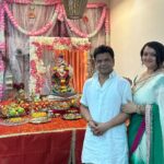 Rajpal Naurang Yadav Instagram - Ganpati Bappa Morya! 🙏🏻 @radharajpalyadav @palakmuchhal3 @juhiparmar @hitentejwani #ganpatibappamorya #ganpati #ganeshfestival Mumbai, Maharashtra