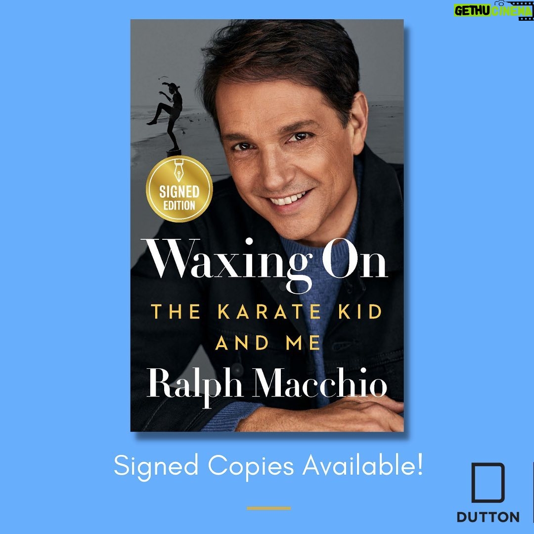 Ralph Macchio Instagram - I’m very excited to announce that Barnes & Noble @barnesandnoble and @booksamillion have a limited number of signed copies of my new book, WAXING ON, now available for pre-order! While supplies last! http://waxingonbook.com/