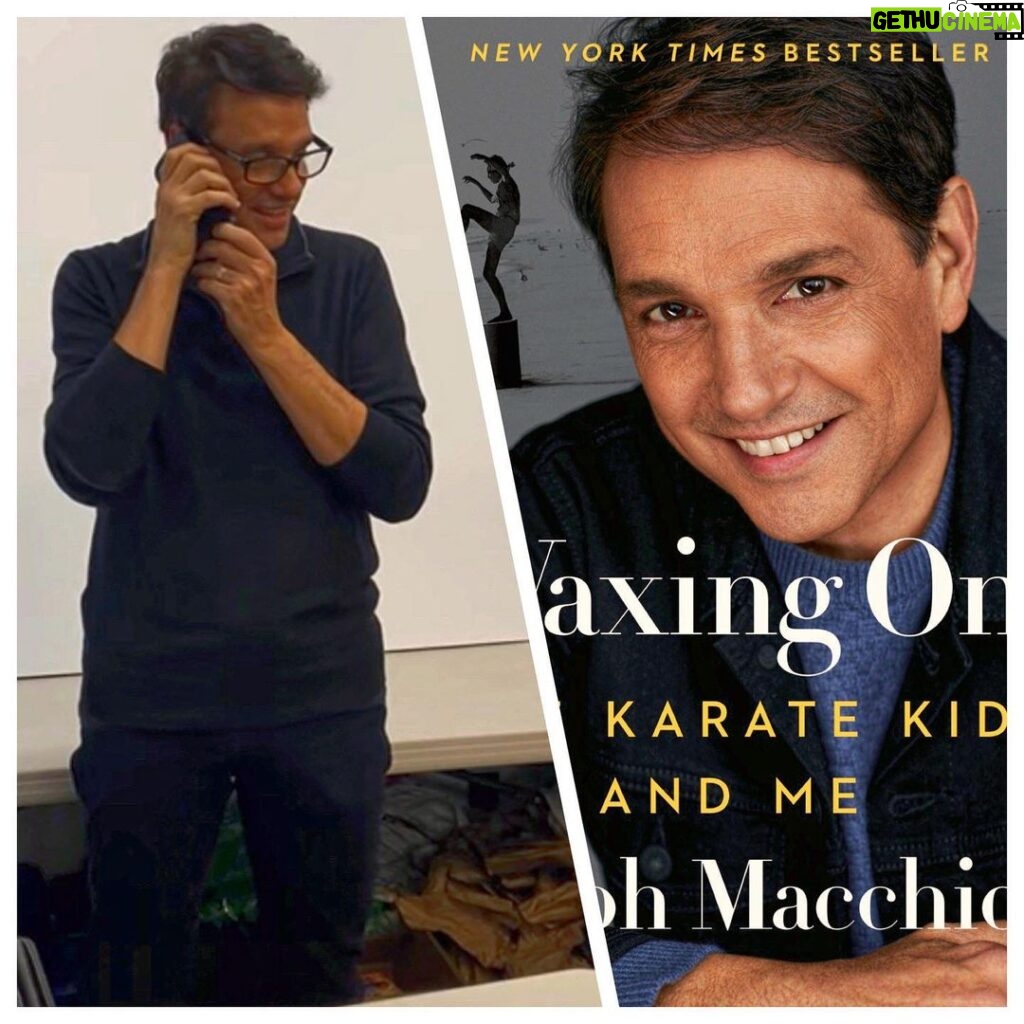 Ralph Macchio Instagram - 6 months ago I became a published author. 8 days later I got the call “Waxing On” was an instant NY Times Best Seller! This was that moment. If you are a late to our little party, please enjoy this walk through my Karate Kid experiences and beyond. Available in hardcover wherever books are sold and for your listening pleasure also an audiobook narrated by yours truly. As we await production of Cobra Kai S6 these stories may fulfill any void in the ongoing Karate Kid universe. Balance is truly the key! Thank you all! Enjoy! 📖🥋