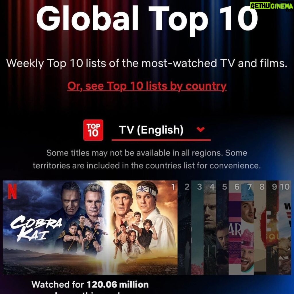 Ralph Macchio Instagram - Thank you fans the world over! @cobrakaiseries is #1 globally on @netflix ! You guys ARE the best… 😉🥋