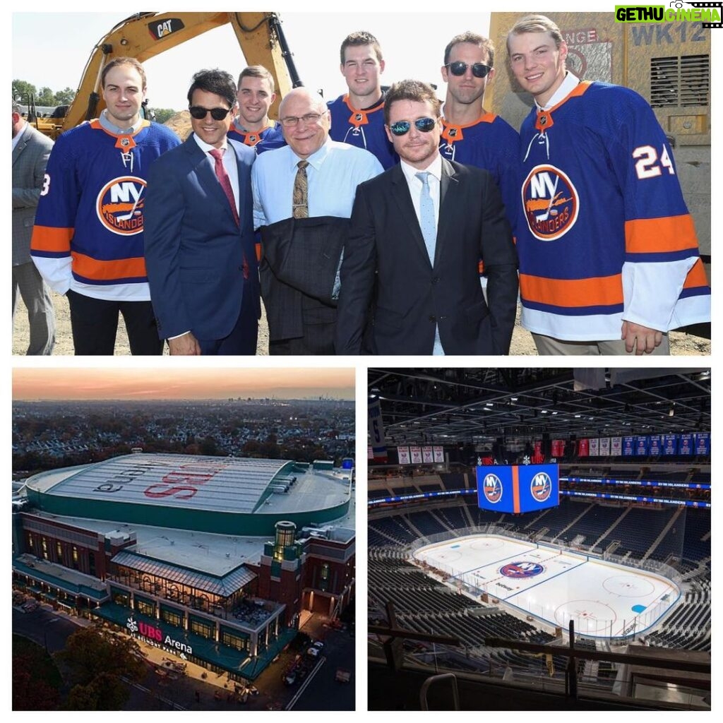 Ralph Macchio Instagram - Congratulations to all in #isles nation! From the Belmont ground breaking to Opening night tonight. A new era begins at @UBSArena !! Let’s Go!! @NYIslanders @NHL