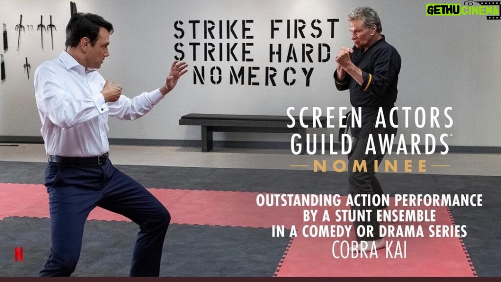Ralph Macchio Instagram - #sagawards nomination @cobrakaiseries Outstanding Stunt Ensemble! #netflix