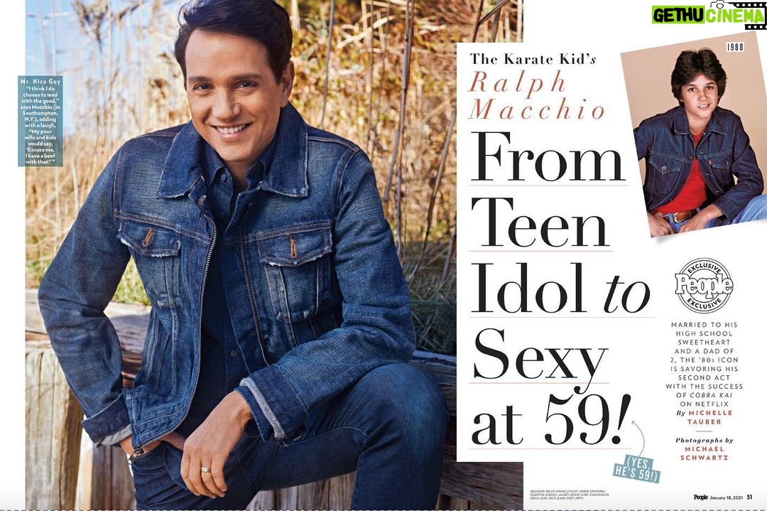 Ralph Macchio - 221.6K Likes - This week’s @people photographed by the awesome @mschwartzphoto !!
No, I did not mandate the headline. Thanks to my amazing team at @jillfritzopr The best around!!