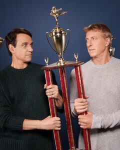 Ralph Macchio Instagram - Fun times with @william_zabka for @entertainmentweekly digital cover shoot! @cobrakaiseries ~ What a ride!! 🥋👊🏆🙌