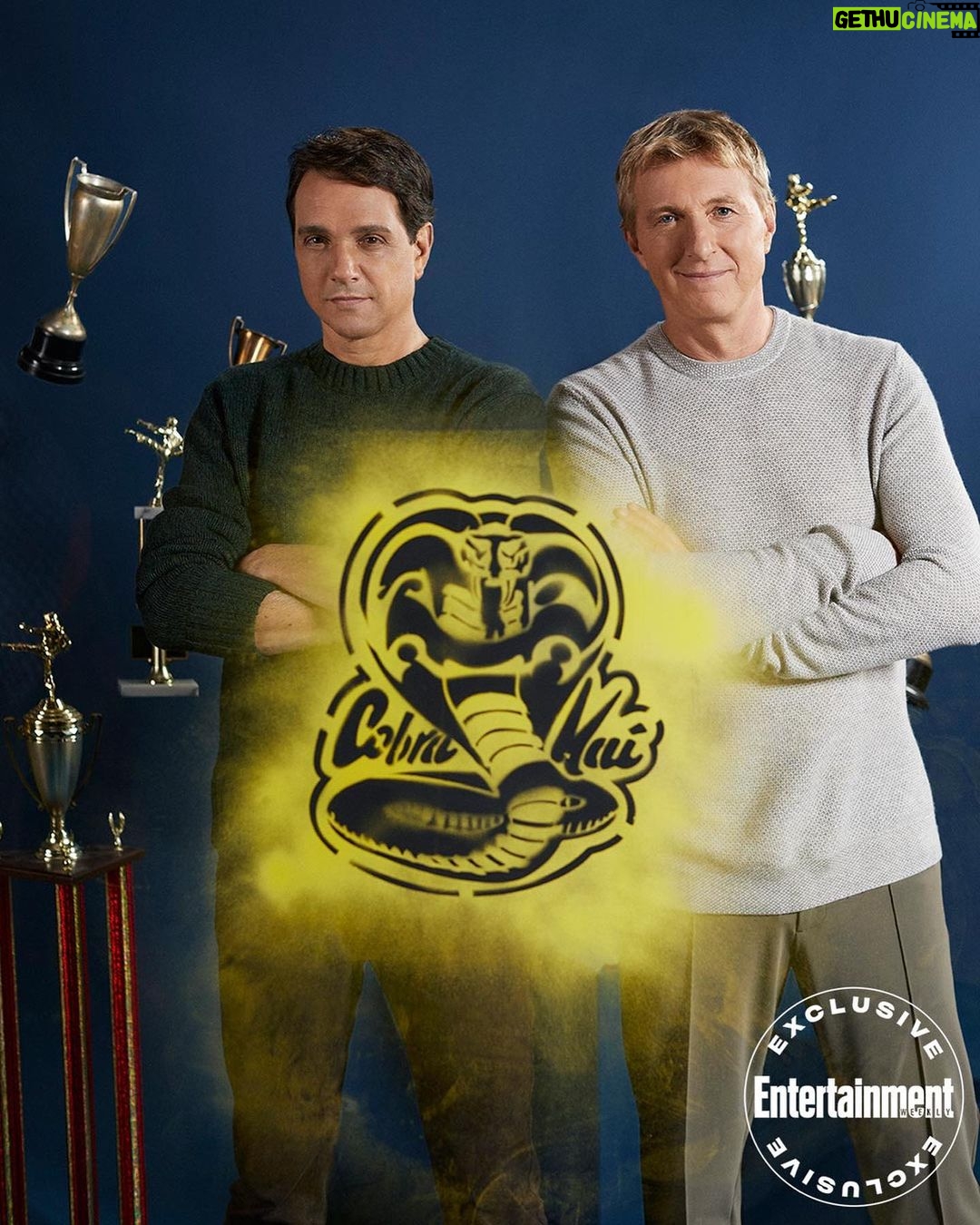 Ralph Macchio - 252.1K Likes - Fun times with @william_zabka for @entertainmentweekly digital cover shoot!
@cobrakaiseries ~ What a ride!! 🥋👊🏆🙌
